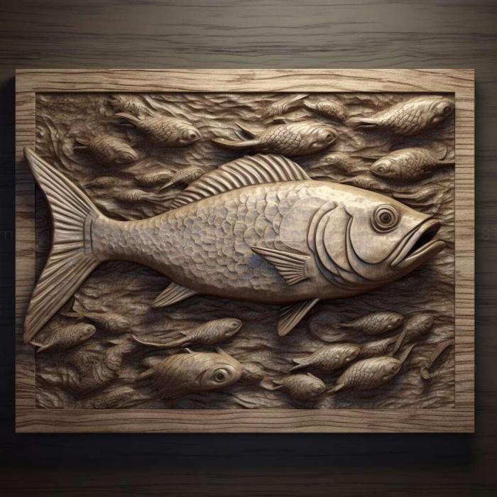 Nature and animals (herring 4, NATURE_4836) 3D models for cnc
